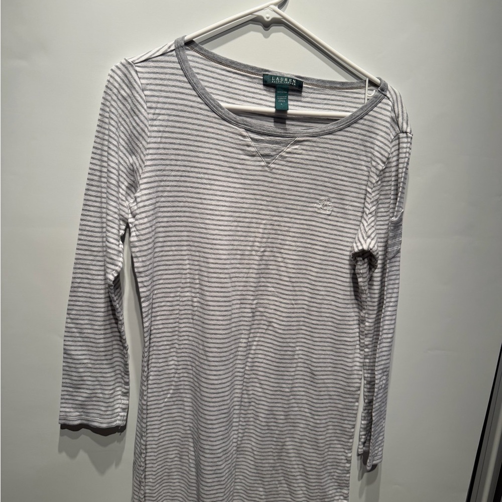 Ralph Lauren Classic Gray Long Sleeve Tee